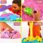 Slimysand By Horizon Group Usa, 1.5 Lbs Of Stretchable, Expandable, Moldable Cloud Slime, Non Stick, Slimy Play Sand In A Reusable Bucket, Purple- A Sensory Activity