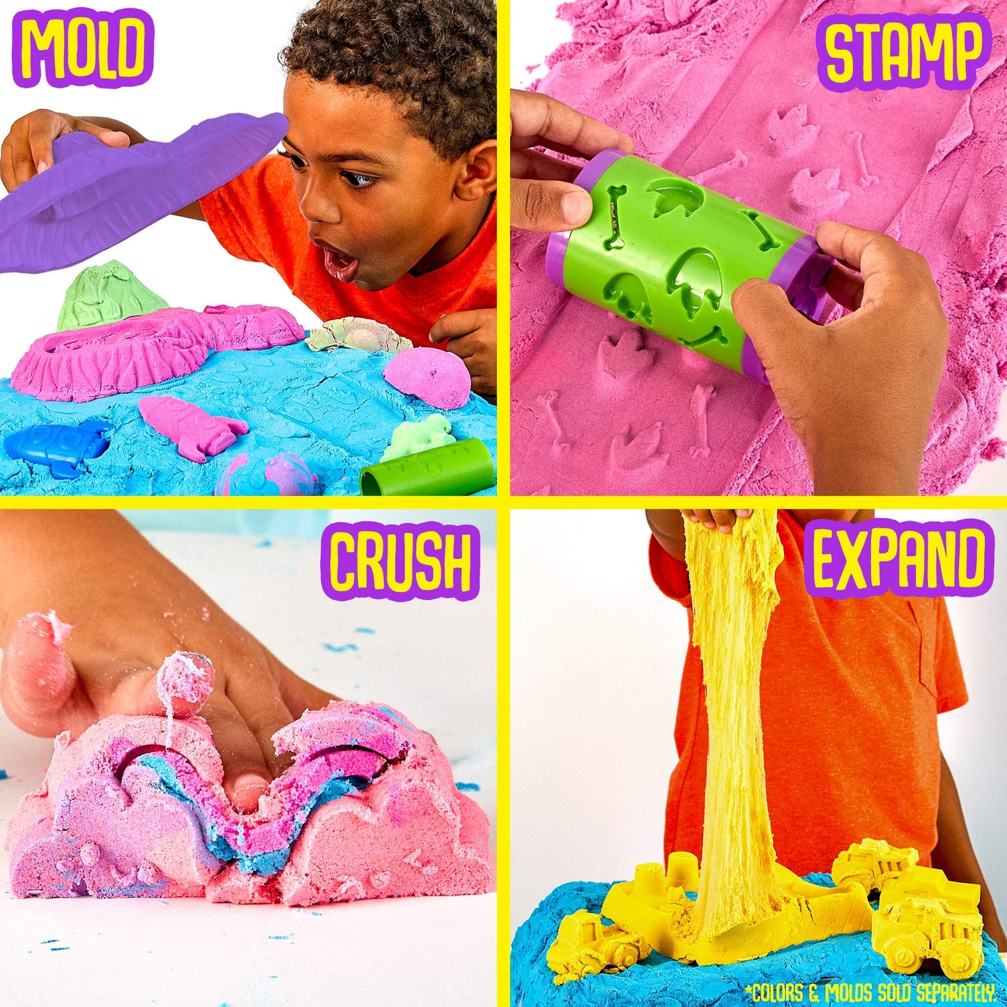 Slimysand By Horizon Group Usa, 1.5 Lbs Of Stretchable, Expandable, Moldable Cloud Slime, Non Stick, Slimy Play Sand In A Reusable Bucket, Purple- A Sensory Activity