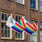 Blulu Rainbow Ceiling Decorations - 2 Pcs Rainbow Ceiling Garland Banner Hanging Bunting For Birthday Party, Classroom, Daycare & Nursery