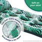 Aqua Contour Cooling Pool Float Lounge - 18-Pocket, Inflatable Pool Floats For Adults - Teal Ferns