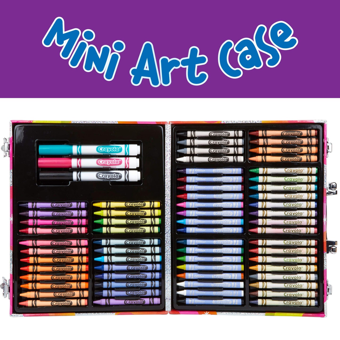 Crayola Mini Art Set - 109 Piece Kids Art Kit with UniCreatures, Multi-Color, Ages 3-7, Model 04-0528