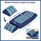 Aqua enhanced Convertible Pool Float Lounge - Extra Large - Heavy Duty  Inflatable Pool Floats for mature-themeds with Cupholder - Navy/Green/White Stripe