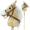 Nature Bound Stick Horse | Plush Handcrafted Hobby Horse Provides Fun Pretend Play For Toddlers & Preschoolers | Handsewn Head, Sturdy Wood Stick, Plus Neighing & Clip-Clop Sounds