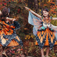 ReliBeauty Butterfly Costume for Girls Monarch Dress up Kids Toddler with Wings & Headband Halloween  140