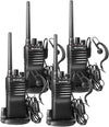 Arcshell Rechargeable Long Range Two-Way Radios With Earpiece 4 Pack Arcshell Ar-7 Walkie Talkies Li-Ion Battery And Charger Included