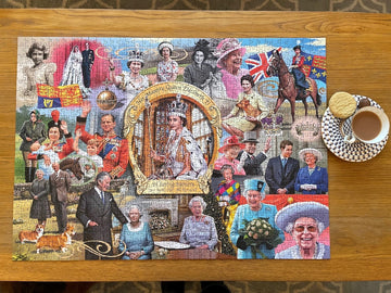 Queen Elizabeth Ii 1000 Piece Jigsaw Puzzle | Queen Jigsaw Puzzle | Sustainable Puzzle For Adults | Premium 100% Recycled Board | Great Gift For Adults | Gibsons Games