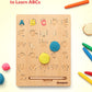 Wooden Alphabet Letters Practicing Board