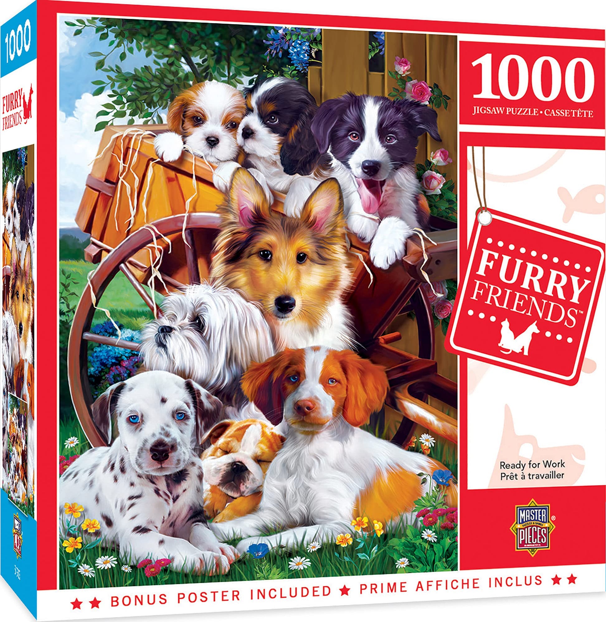 MasterPieces 1000 Piece Jigsaw Puzzle for Adults, Family, Or Youth - Cowboys at Work - 19.25x26.75