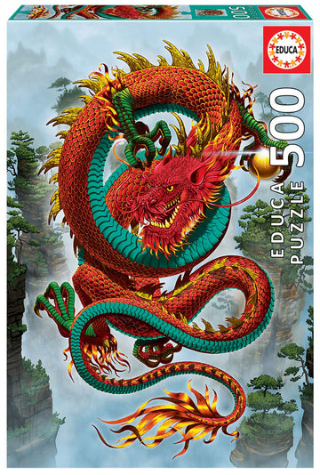 Educa Puzzles - Good Fortune Dragon - 500 Piece Puzzle - 19003