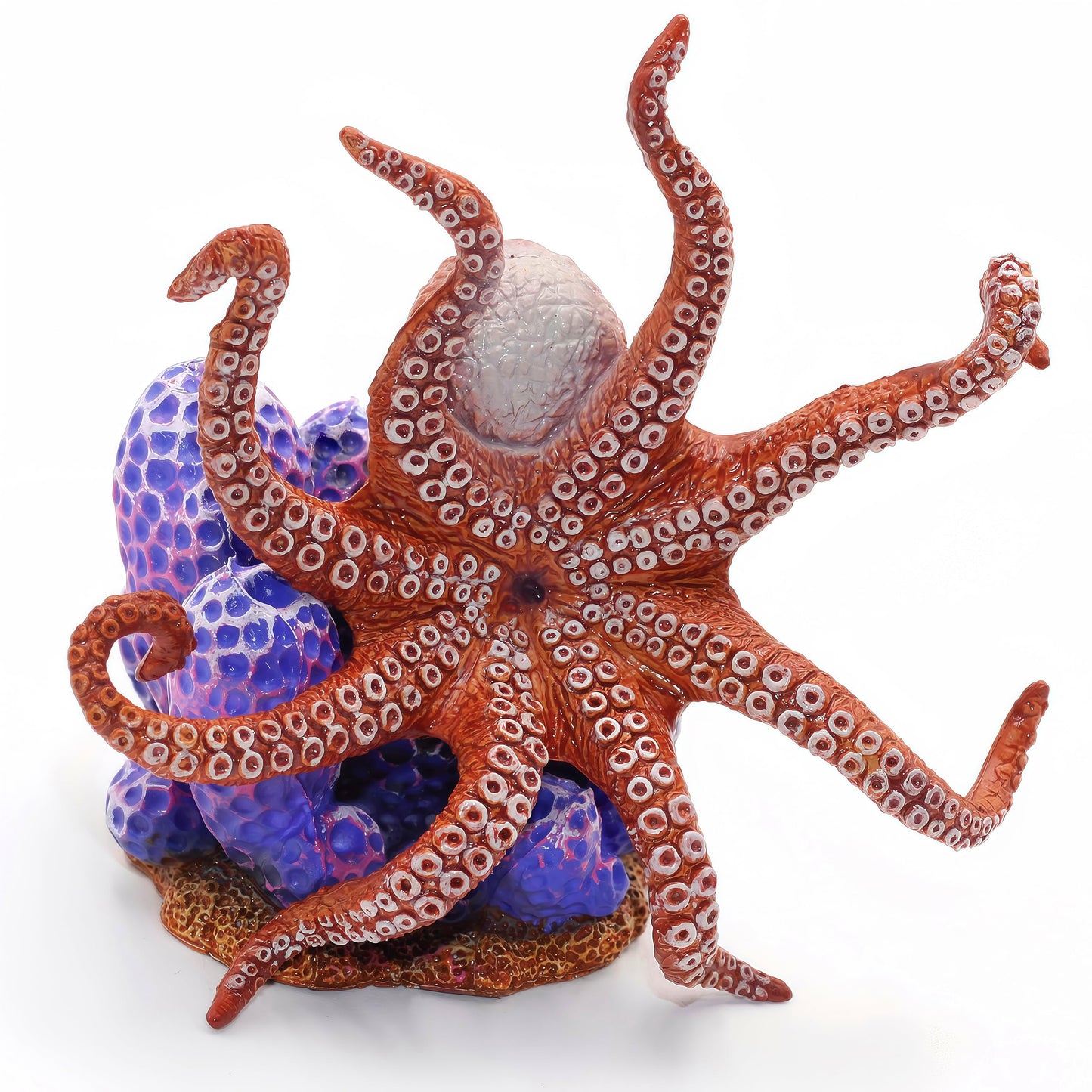 Gemini&Genius Octopus Toys for Kids, Realistic Octopus Action Figure, Marine Animal Figurine Toy, Under The Sea Life Figure Educ