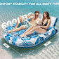 JCLEAL Pool Floats mature-themed 2 Person Inflatable Tanning Pool Lounger Extra Large River Rafts Heavy duty Water Floaties Chair Lounge Recliner with Cupholder Backrest Handles Swimming Toys Party Lake Ocean