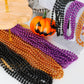 EOBOH 100PCS Halloween Beads, Purple Black Orange Bead Party Favors, 33'' Halloween Toy Necklaces Accessories, Festival Parade T