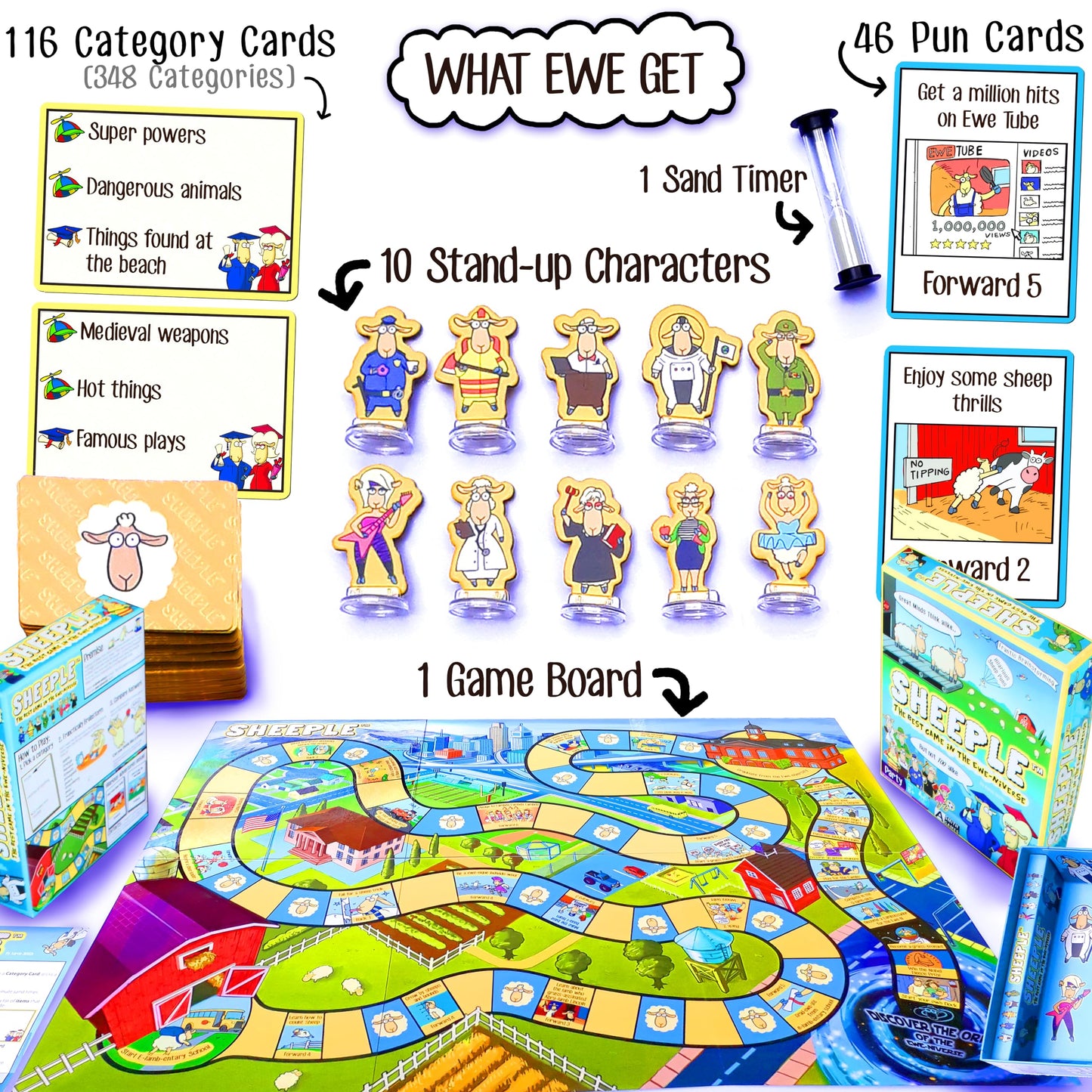 Sheeple - The Game Where Great Minds Think Alike | Fun Family Friendly Word Association Party Game, 3 To 12 Players, Ages 8+