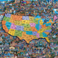 Buffalo Games 2000 Piece Jigsaw Puzzle - Best of America - Large Multicolor - Perfect for Game Nights - Model 2160