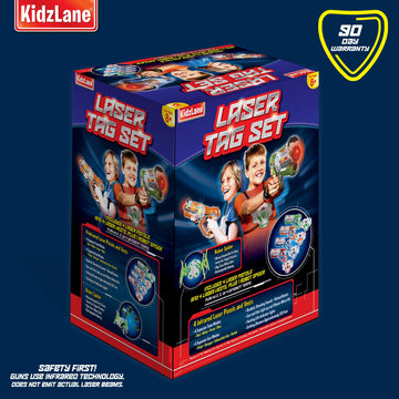 Kidzlane Laser Tag Set - 4 Players With Vest And Spider Target, Indoor/Outdoor Fun For Kids, Boys And Girls