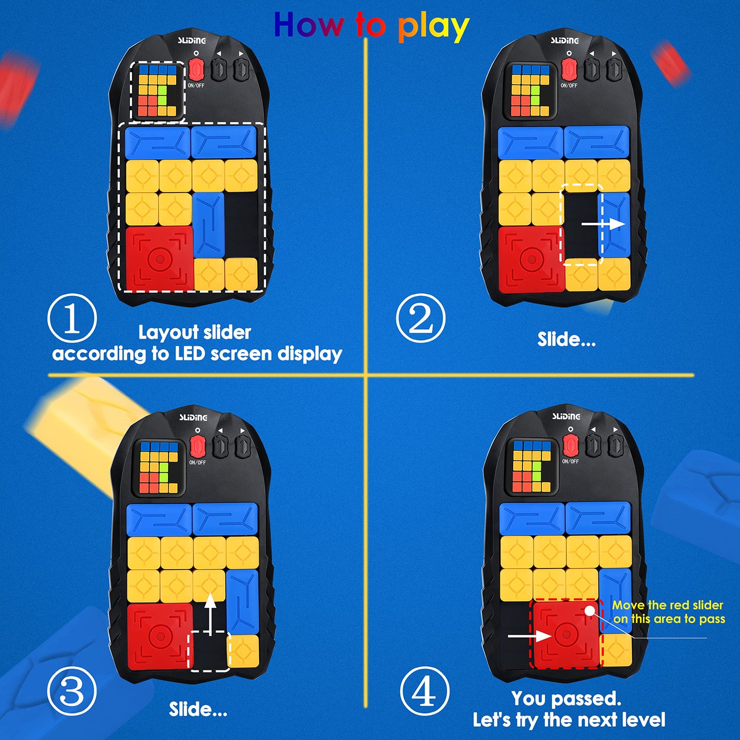 Lagerstroemia Super Slide Games, Puzzle Games - With 500+ Levels, Electronic Brain Games - Stem Learning Games, Brain Teaser Puz