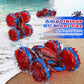 Spider Amphibious Remote Control Car for Kids with LED Lights, RC Boats for Boys Age 6 7 8 9 10 11 12, 2.4GHz 4WD Spide RC Stunt