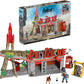 MEGA Fallout Action Figures Building Toys  Red Rocket Truck Stop with 824 Pieces  2 Poseable Characters and Accessories  for Collectors