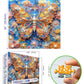 Blueforest 500 Piece Puzzles For Adults Clearance, 3D Butterfly Flower Puzzle For Adults - Impossible Challenge Art Jigsaw Puzzl