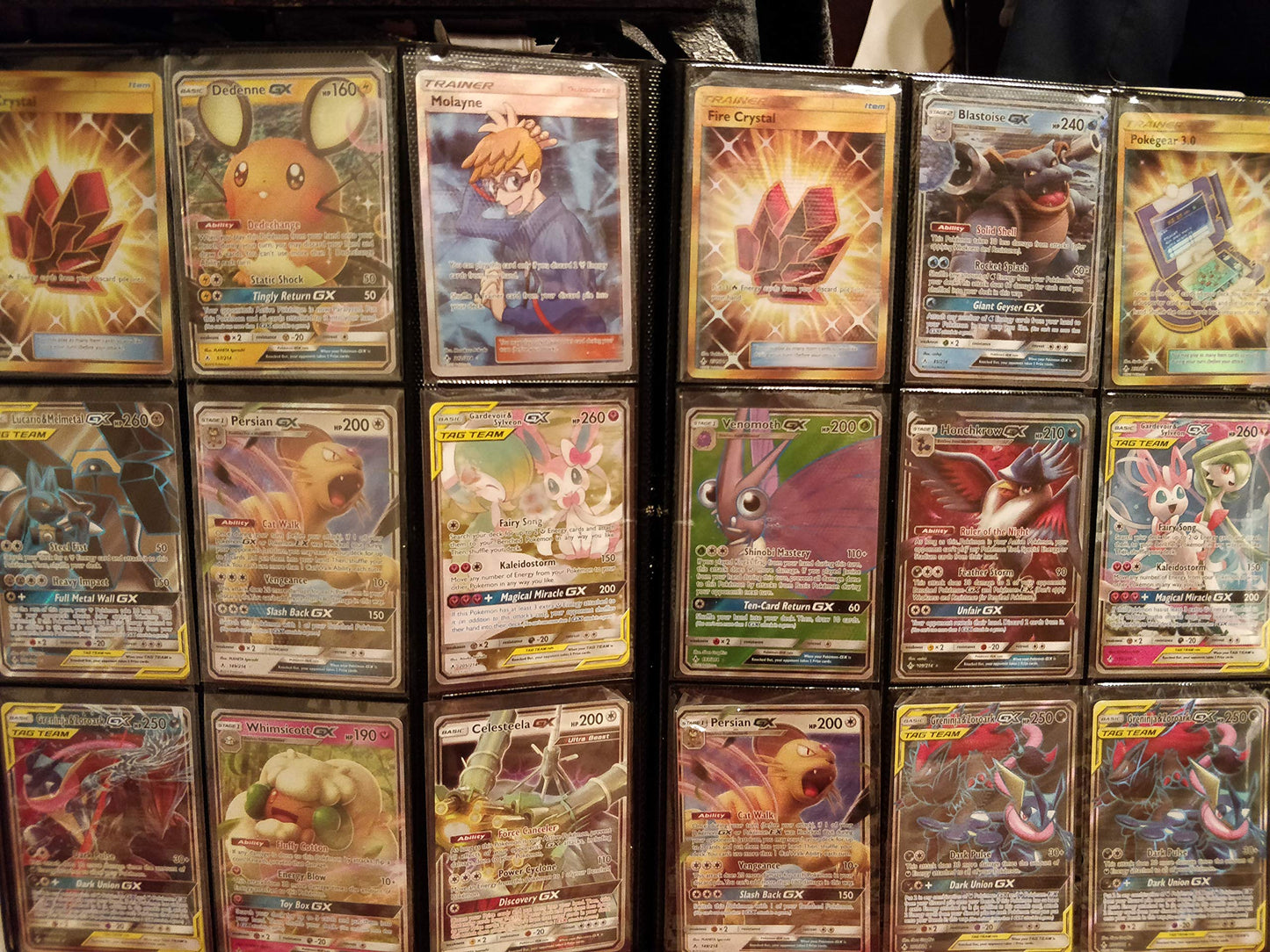 Pokemon 100+ Rainbow Rare Cards Binder Collection Includes 5 foils in Any Combination and at Least 1 of The Following Cards, EX