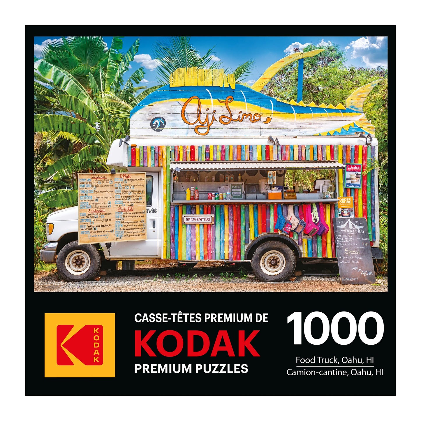 RoseArt - Kodak enhanced - Food Truck  Oahu  HI - 1000 Piece Jigsaw Puzzle for mature-themeds