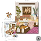 500 Piece Puzzle For Adults Hygge Collection Cozy Fireplace By Olivia Gibbs Blueboard Puzzle Jigsaw + Bonus Candle Ki Puzzles From Playview