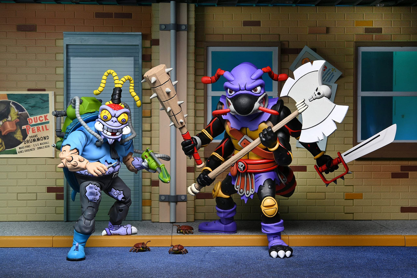 NECA Teenage Mutant Ninja Turtles 7 Scale Antrax & Scumbug Collectible Action Figures Set