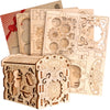 Esc Welt Secret Treasure Box 3D Wooden Puzzle Game - Creative Gift Box For Money, Vouchers, Gift Cards - 3-In-1 Wooden Box Game - Gift Box For Teenagers And Adults - 3D Wooden Puzzle
