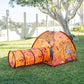 Pacific Play Tents 20428 Sunrise Safari Tent + Tunnel Combo 48'' X 48'' X 42''