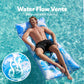 Sloosh Inflatable Pool Floats Adults - Large Pool Float Tanning Raft With Headrest, Keep Cool Above Water Swimming Pool Floaties