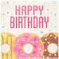 Creative Converting Donut Happy Birthday Lunch Napkins Party Supplies, Multicolor ,5