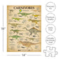 Aquarius Smithsonian Carnivore Dinosaurs Puzzle (500 Piece Jigsaw Puzzle) - Glare Free - Precision Fit - Officially Licensed Smithsonian Merchandise & Collectibles - 14 X 19 Inches