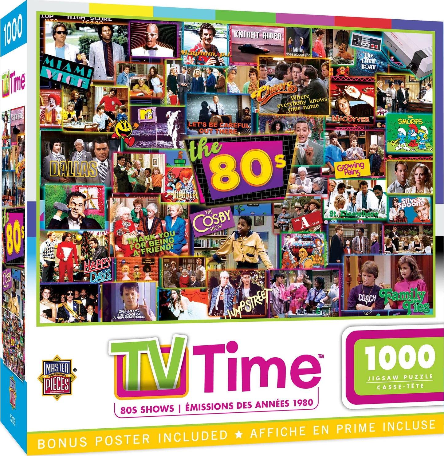 Tv Time The 80S 1000 Piece Jigsaw Puzzle