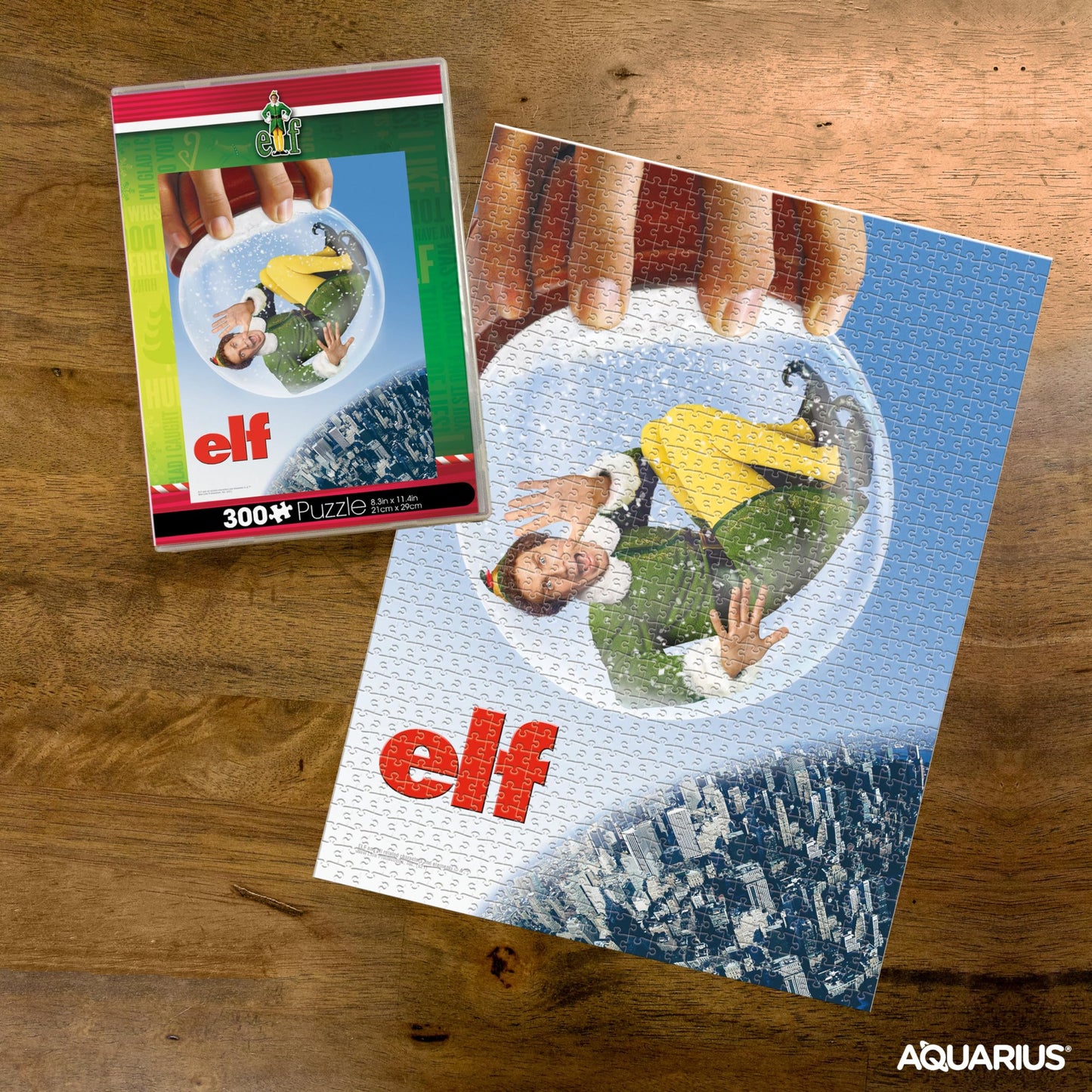 Aquarius Elf Vuzzle (300 Piece Jigsaw Puzzle) - Glare Free - Precision Fit - Officially Licensed Elf Merchandise & Collectibles - 8.5 X 11.5 Inches