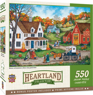 Masterpieces 550 Piece Jigsaw Puzzle For Adults, Family, Or Kids - Dinner At Grandmas 18''X24''