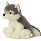 Aurora Huggable Destination Nation Wolf Stuffed Animal - Global Exploration - Learning Fun - Gray 12 Inches