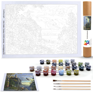 Ledgebay DIY Paint by Numbers Kit for Adults Unframed Canvas: Beginner to Advanced Paint by Numbers Kit Kits Include Acrylic Pai