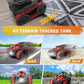 Eulogia RC Tracked Tank, Remote Control Stunt Car, 360-degree Upright Rotations, Multi-Driving with Headlight, All-Terrain Car T