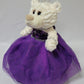 Kinnex Collections Since 1997 12' Quince Anos Quinceanera Last Doll Teddy Bear With Dress (Centerpiece) ~ Arc09831-13 (Purple)