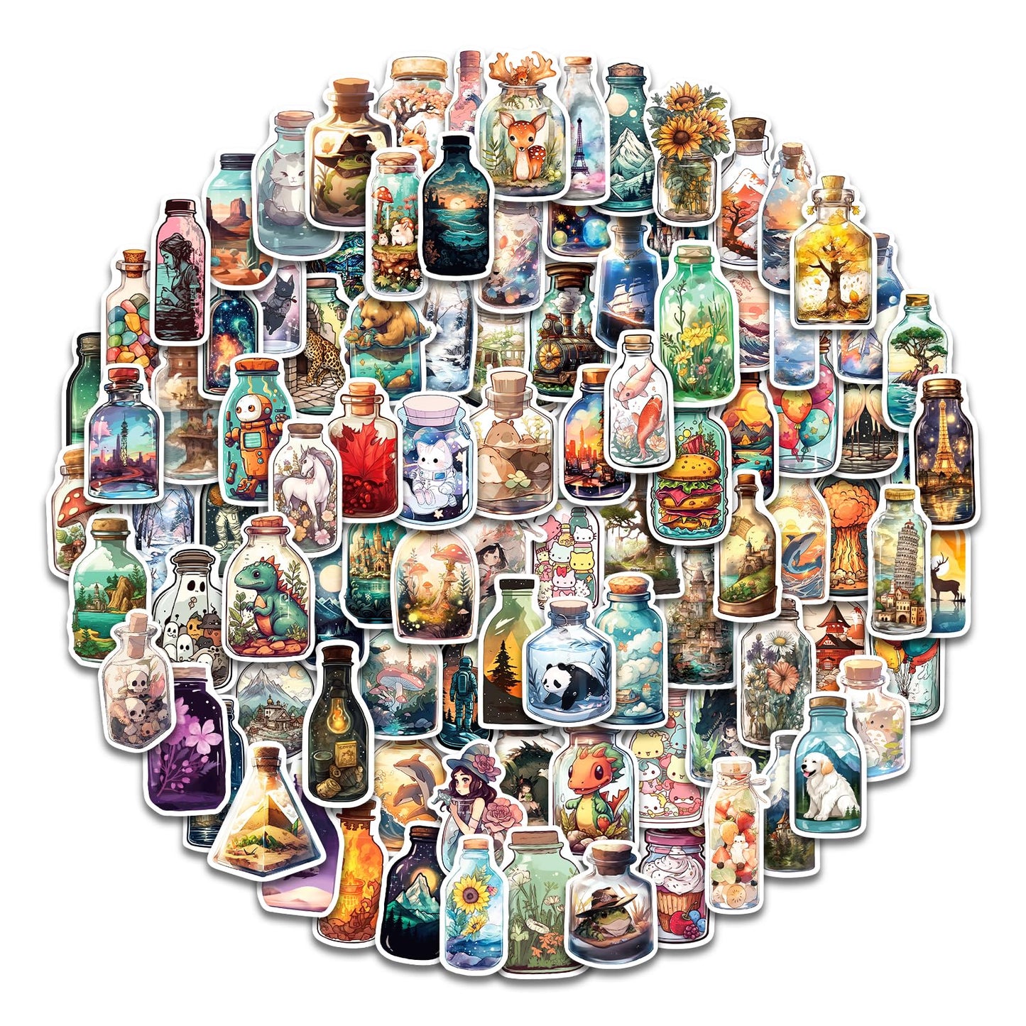 Aowdiao 100 Pcs Aesthetic Stickers Cute Vinyl Stickers Pack For Water Bottles Laptop Phone