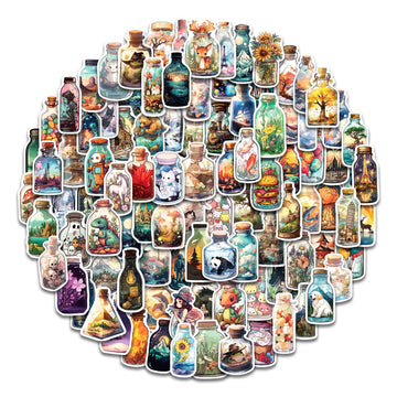 Aowdiao 100 Pcs Aesthetic Stickers Cute Vinyl Stickers Pack For Water Bottles Laptop Phone