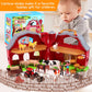 Enaurol Red Barn Farm Animals Toys, 28Pcs Animals Figures And Farm Tractor Playset, Educational Learning Toys For Toddlers And K
