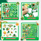Linaye 1200Pcs St Patricks Day Stickers For Adults Kids, 24 Sheets Cute Shamrock St. Patricks Day Stickers Bulk For Cards Envelo
