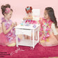 Fancy Nancy Doll-sized Tea Set, 13-Pieces, Multi-color, Medium, Plastic, Model 77415