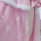 Purfeel Girls Elsa Cape Kids Warm Hooded Cloak Dress Up Princess Cape S 2-3T