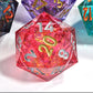 Mini Planet 50mm Chonk D20 Liquid Core Role Playing Table Games DND Polyhedral RPG MTG Dice Raspberry