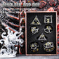 DND Dice,HNCCESG Beholder'S Eye DND Dice Set of 7PC,Dungeons and Dragons Dice for D&D Dice,Eye Monster Metal Dice for RPG Role P