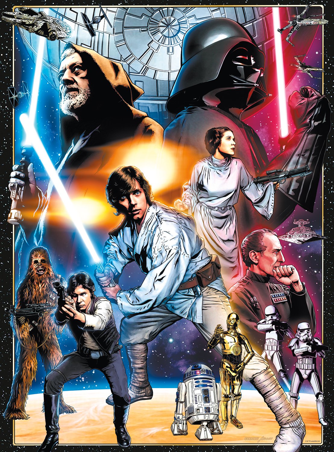Star Wars Vintage Art: The Circle is Now Complete - 1000 Piece Jigsaw Puzzle