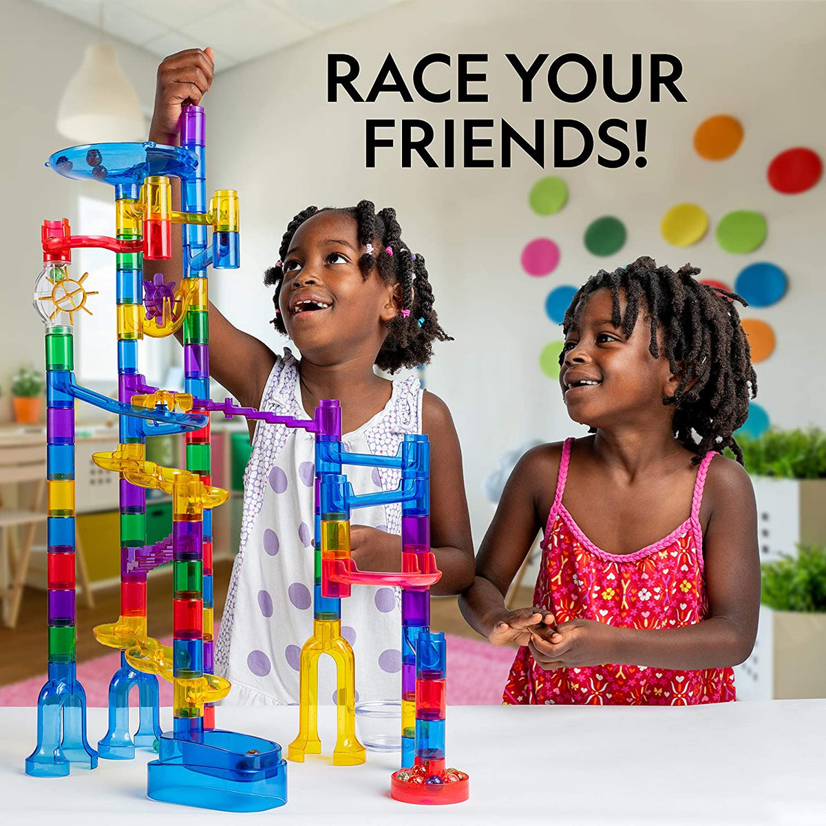 STEM Rainbow Marble Run