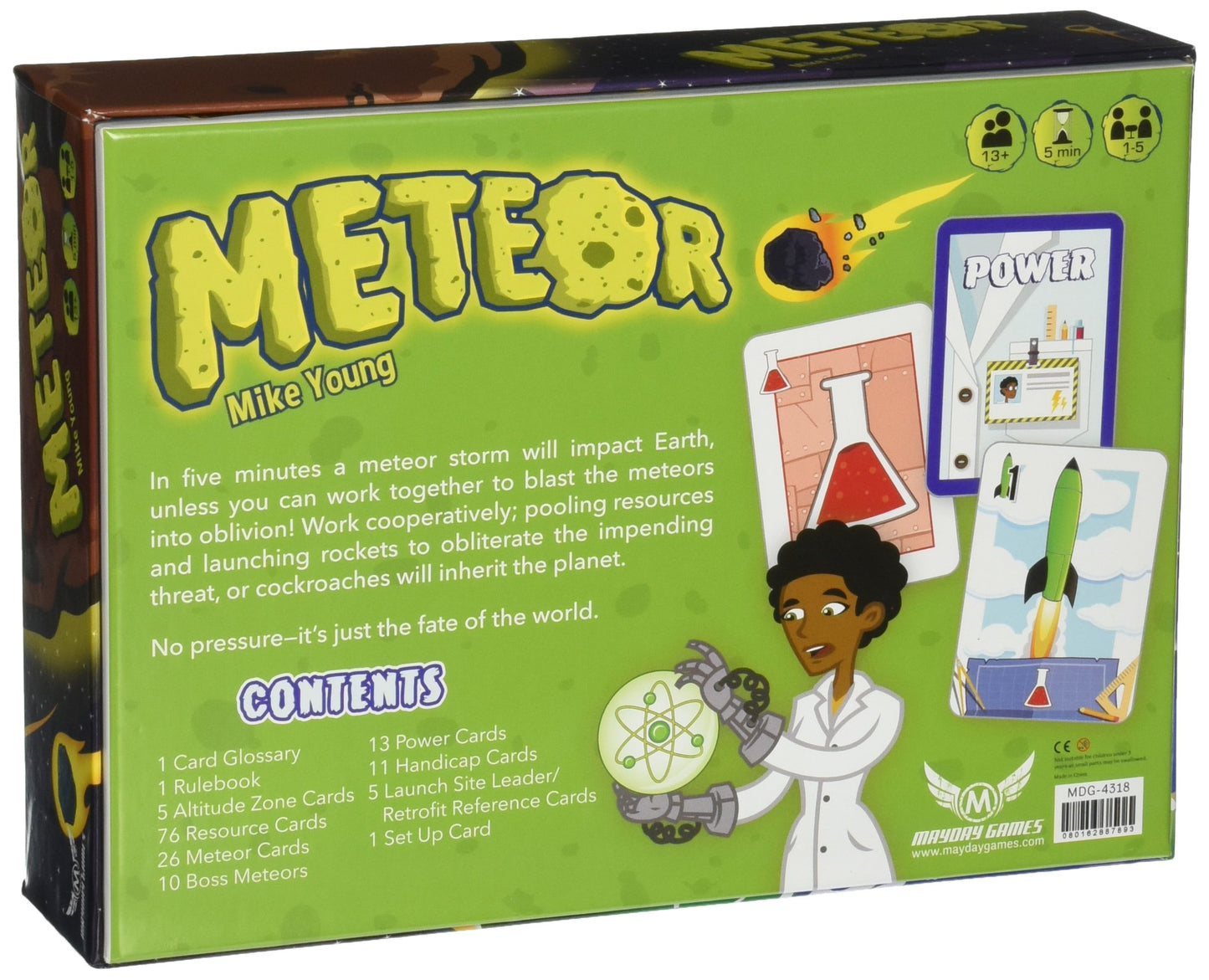 Mini Meteor Cooperative Board Game